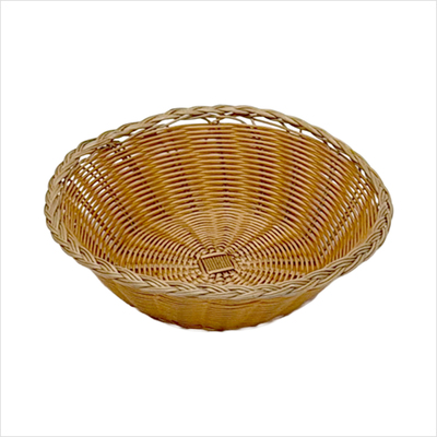Brotkorb _ Obstkorb rund Poly-Rattan Ø ca. 28,5 cm_seite